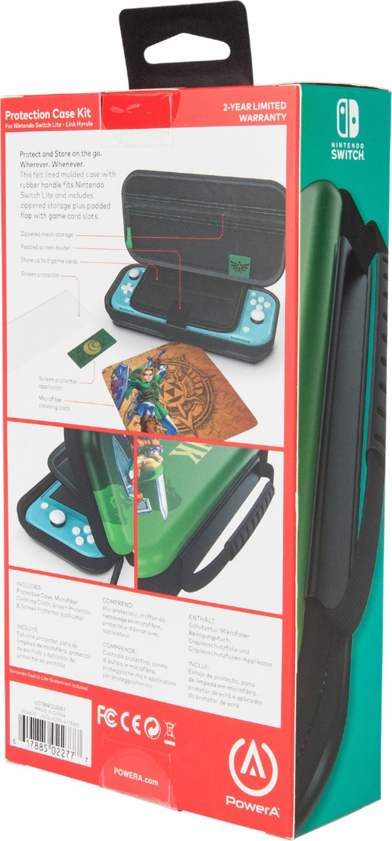 PowerA Hyrule Link Protection Case Kit - Nintendo Switch Lite