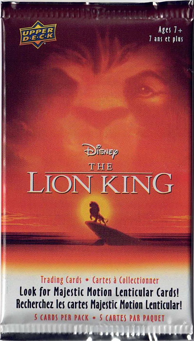 Disney's Lion King Trading Cards Booster Pack - Upper Deck 2020