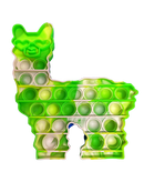 Green Alpaca Llama Marble - Pop It Bubble Fidget Toy