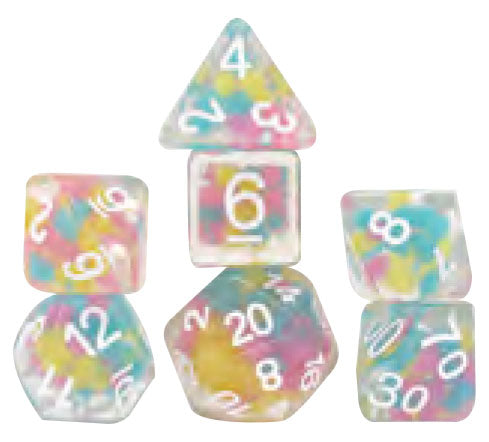 RPG Dice Set (7) Lucky Charm Glowworm