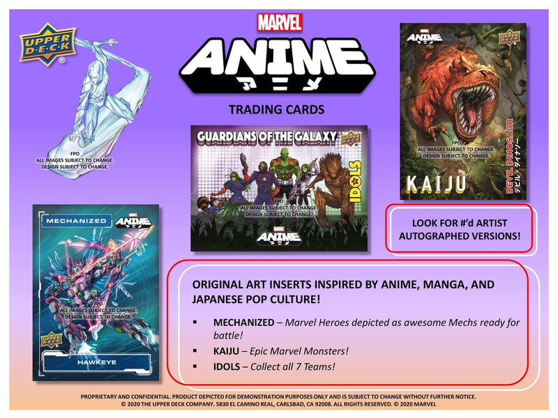 Marvel Anime 2020 Hobby Box possible contents