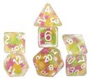 RPG Dice Set (7) Melon Ball Glowworm