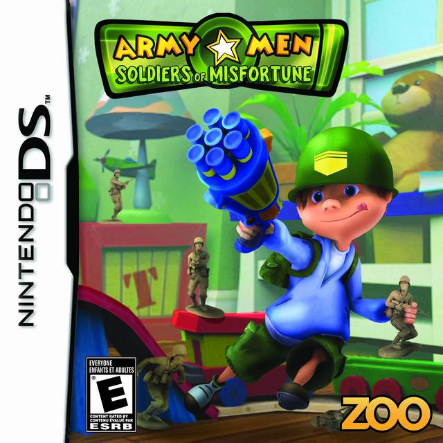 Army Men Soldiers of Misfortune Nintendo DS Front Cover