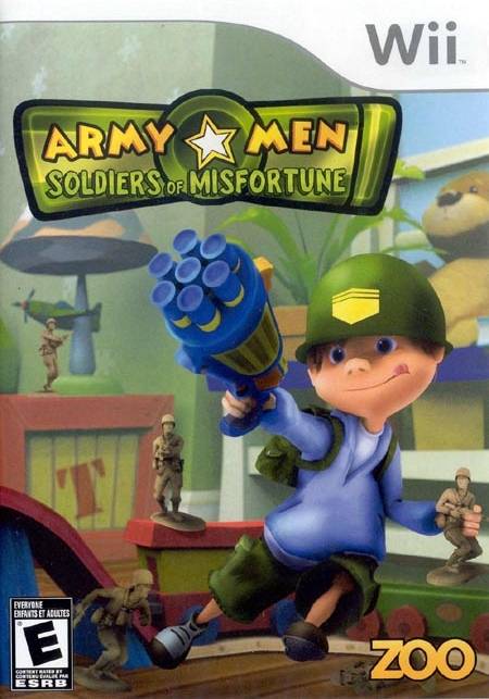 Army Men Soldiers of Misfortune Nintendo Wii Front Cover