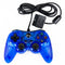 Playstation 2 Clear Blue Wired Controller - TTX Tech