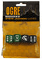 Ogre Green/Black d6 Dice Set (4)