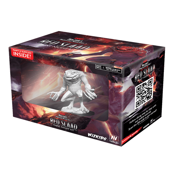 Red Slaad Paint Night Kit - Dungeons & Dragons Nolzur's Marvelous Miniatures