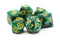 Pearl Drop Green with Gold - Old School 7 Piece RPG Dice Set