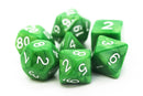 Pearl Drop Jade Green - Old School 7 Piece RPG Dice Set