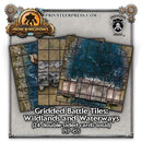 Gridded Battle Tiles Wildlands and Waterways - Iron Kingdoms RPG