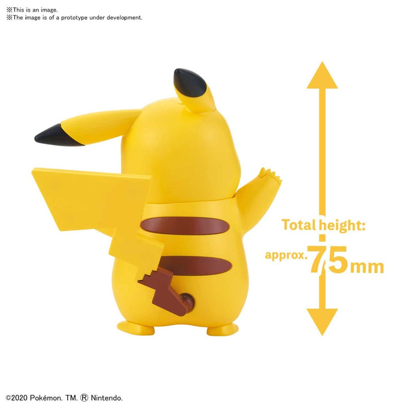  01 PIKACHU "Pokemon" Bandai Spirits Pokémon Model Kit Quick!!