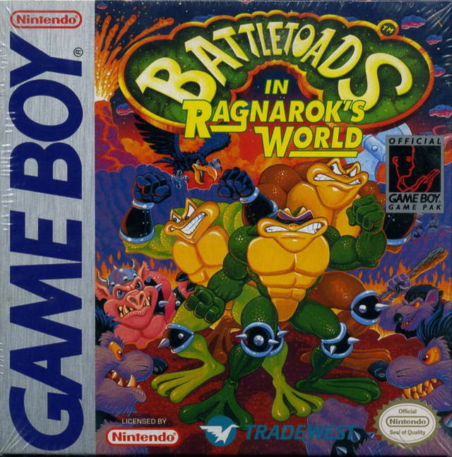 Battletoads In Ragnarok's World Nintendo Gameboy Front Cover