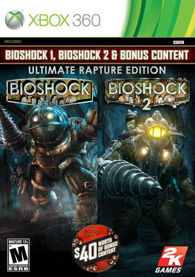Bioshock Ultimate Rapture Edition Xbox 360 Front Cover Pre-Played