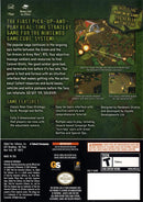 Army Men RTS Real Time Strategy Nintendo Gamecube Back Cover