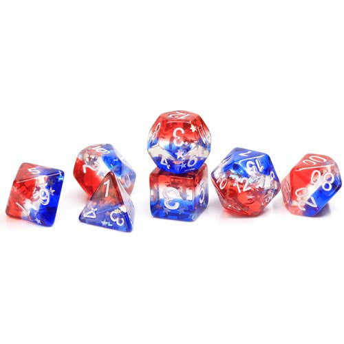 RPG Dice Set (7) Star Spangled Banner