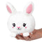 White Fluffy Bunny 5.5" - Snacker Squishable