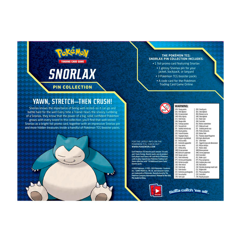 Pokemon TCG Snorlax Pin Pack