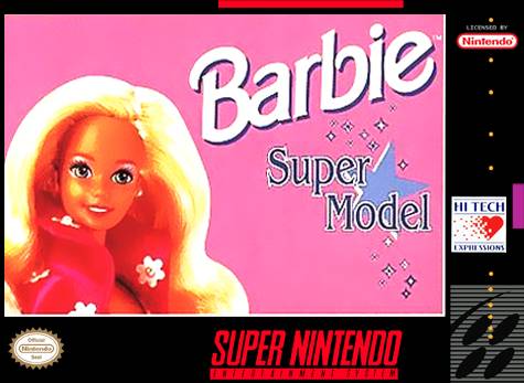 Barbie Super Model SNES Front Cover