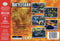 BattleTanx Nintendo 64 Back Cover
