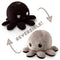 Black and Gray Octopus - Reversible Mini Plush