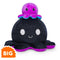 Black & Rainbow Octopus - Big Reversible Plush