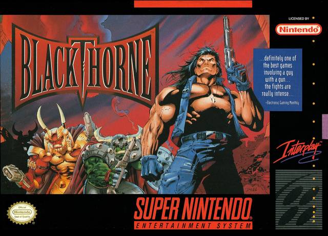 Blackthorne Super Nintendo Front Cover Pre-Played