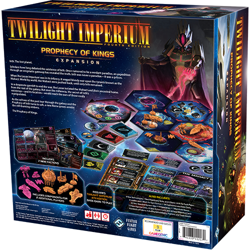 Twilight Imperium Prophecy of Kings Back of Box