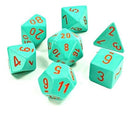 Lab Dice 4 Heavy™ Dice Polyhedral turquoise/orange 7-Die Set