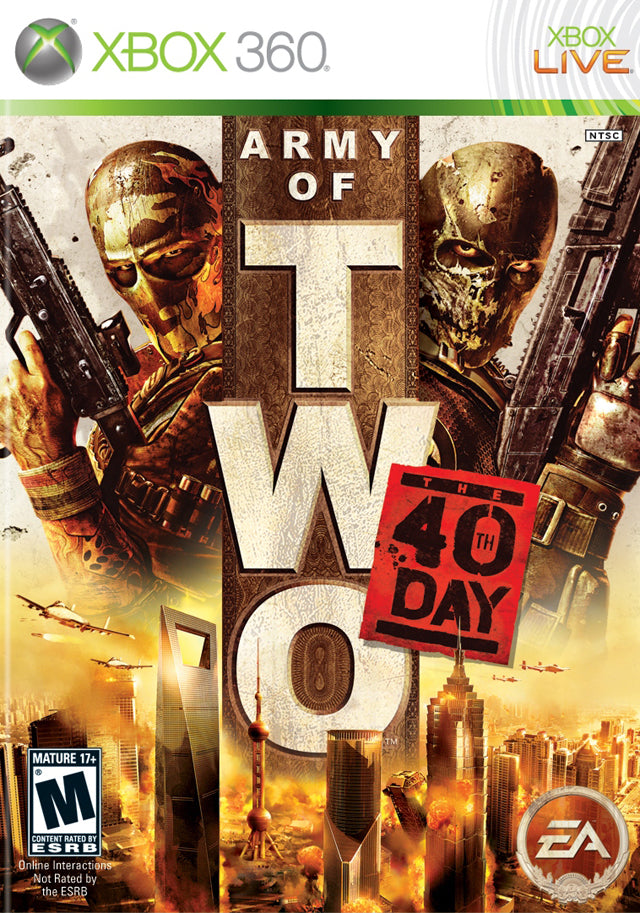 Army of Two The 40th Day Front Cover - Xbox 360 Pre-Played