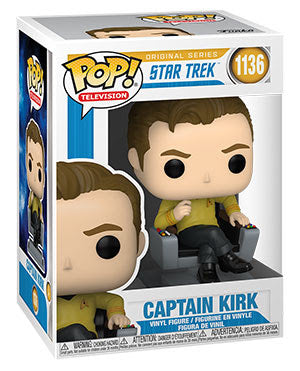 Pop! TV: Star Trek - Captain Kirk in Chair 1136