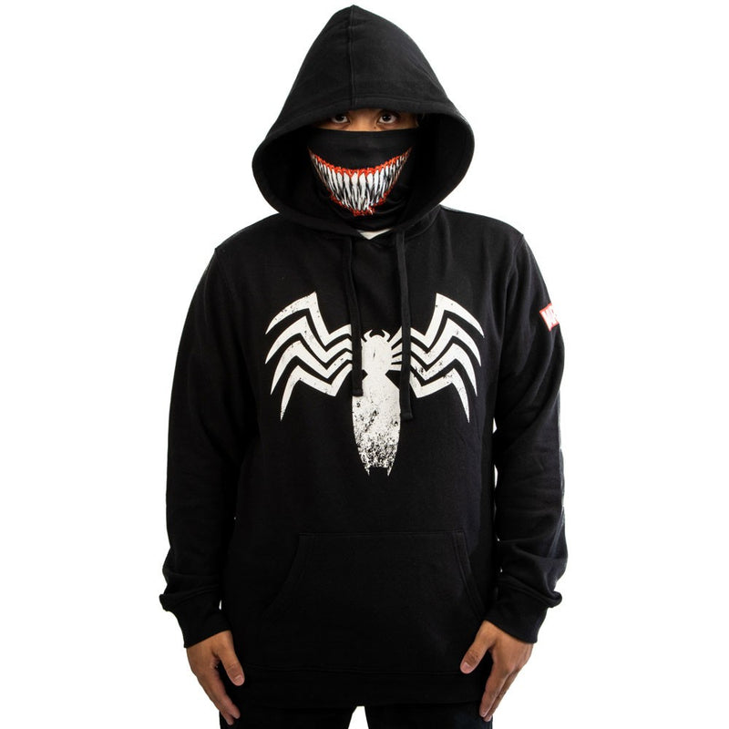 Marvel Venom Smile Lightweight Hoodie with Built-in Gaiter