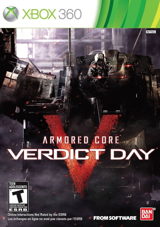 Armored Core Verdict Day Xbox 360 Front Cover