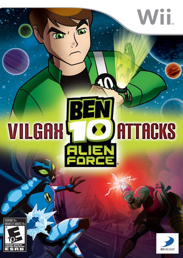 Ben 10 Alien Force Vilgax Attacks Nintendo Wii Front Cover