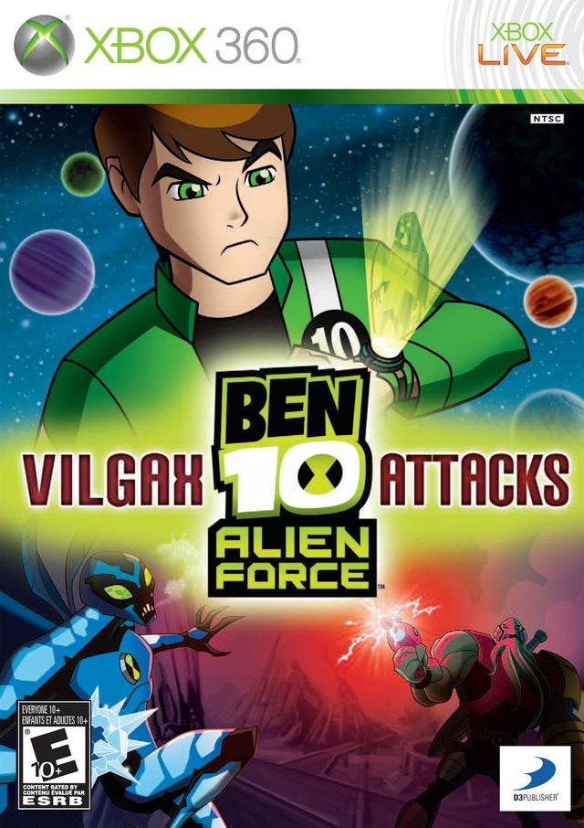 Ben 10 Vilgax Attacks Xbox 360 Front Cover