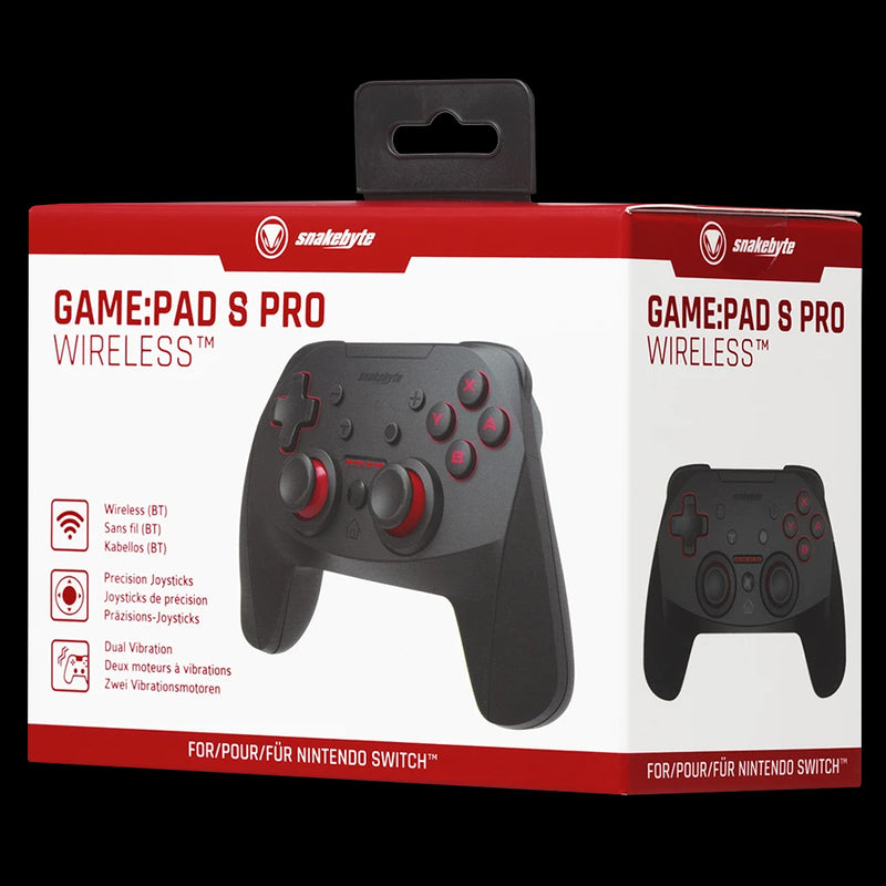 Snakebyte Game:Pad S Pro Wireless Controller Black - Nintendo Switch