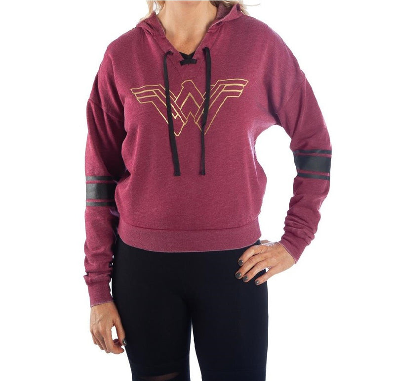 Wonder Woman Burnout Hooded Pullover